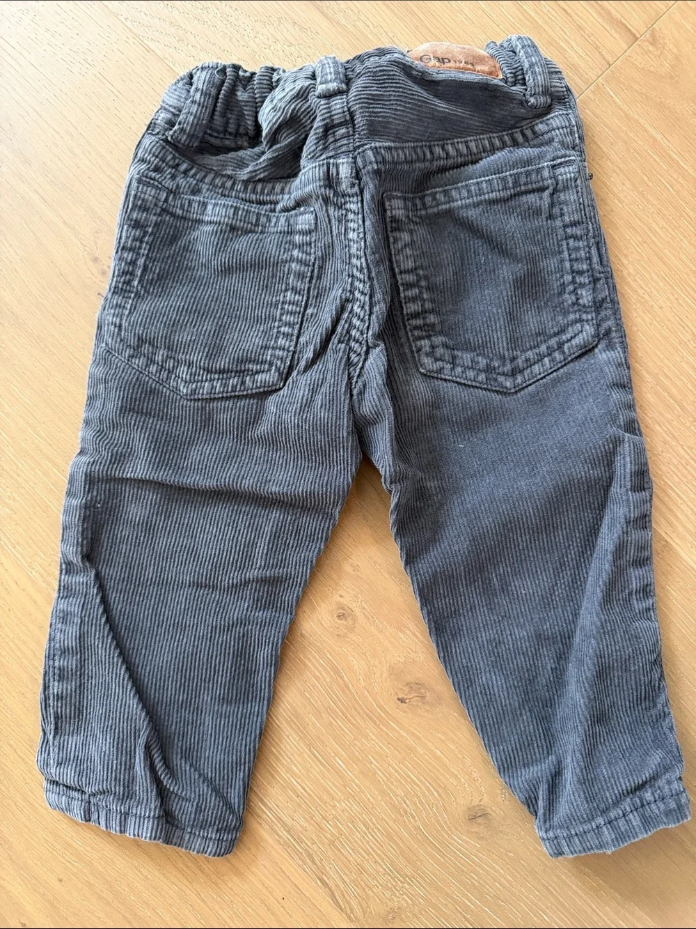 GAP Kids Charcoal Corduroy Pull-On Pants